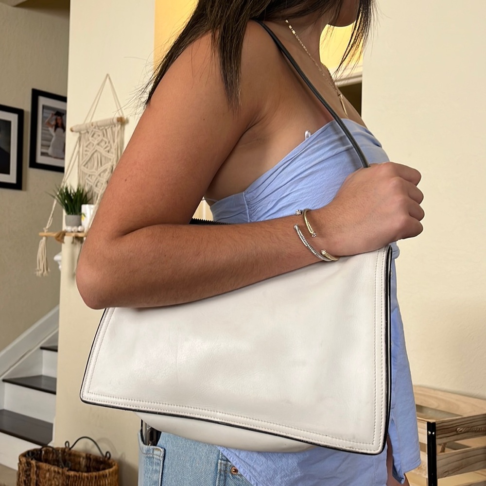 Vintage White Coach Purse